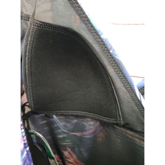 Seekers Essentials Blue 763672 Tropical Floral NWOT One Piece Swimwear - Picture 6 of 11